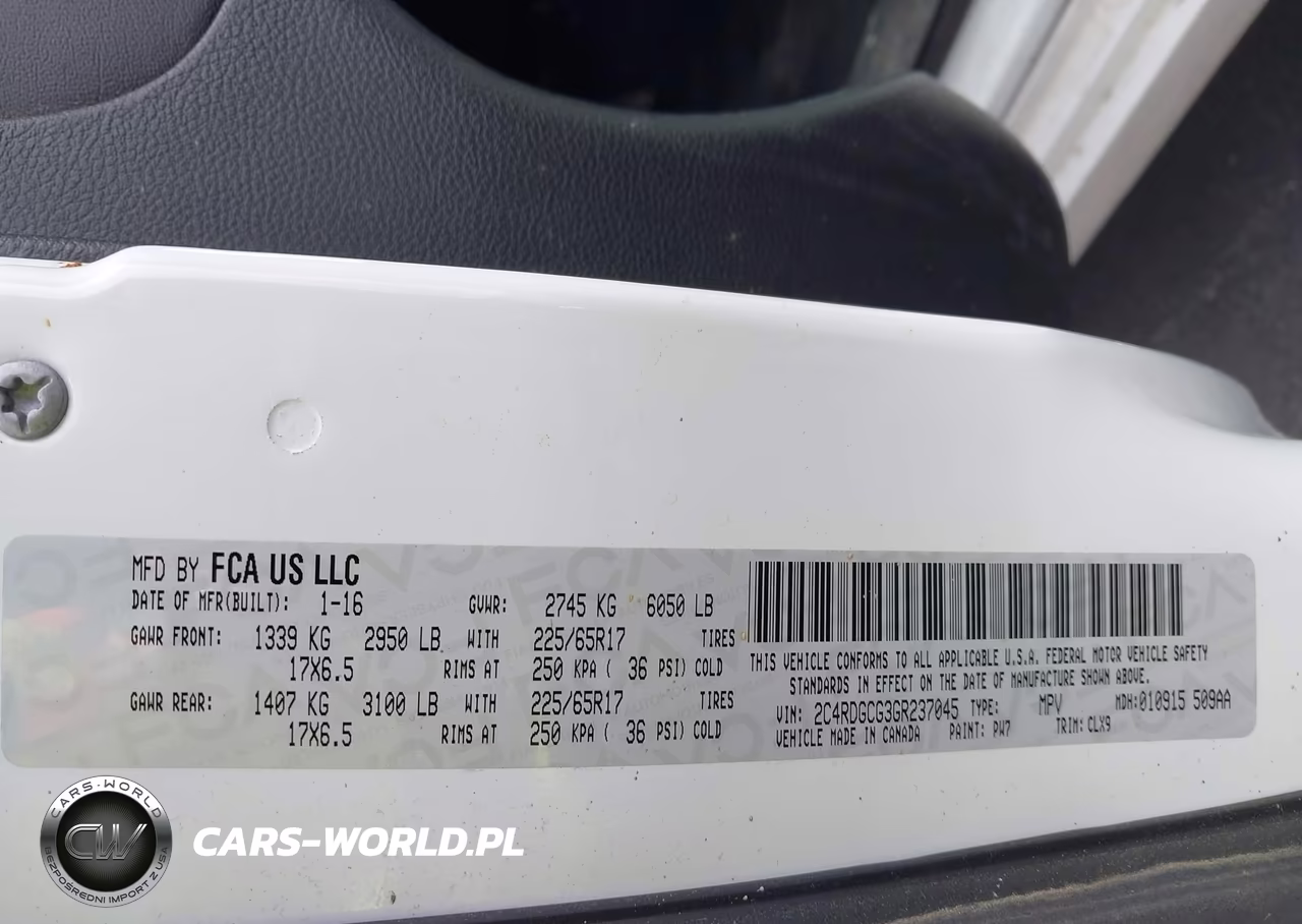 2016 Dodge Grand Caravan Sxt VIN:2C4RDGCG3GR237045 - 9