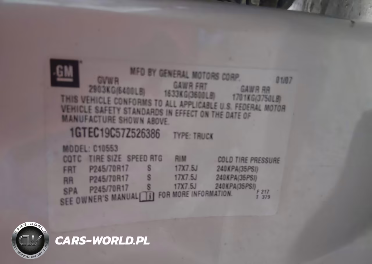 2007 GMC Sierra 1500 Sle1 VIN:1GTEC19C57Z526386 - 9