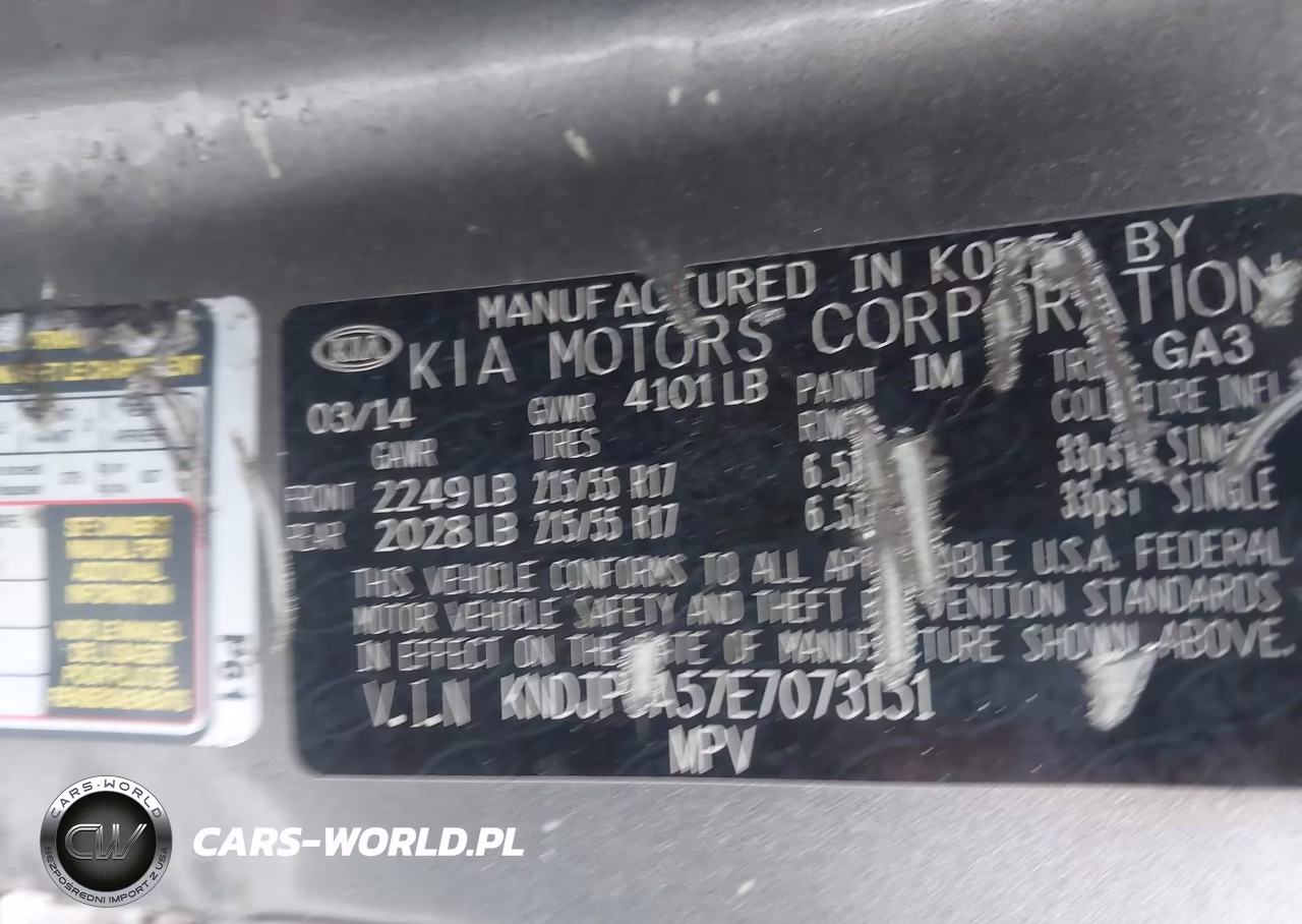 2014 Kia Soul + VIN:KNDJP3A57E7073151 - 9