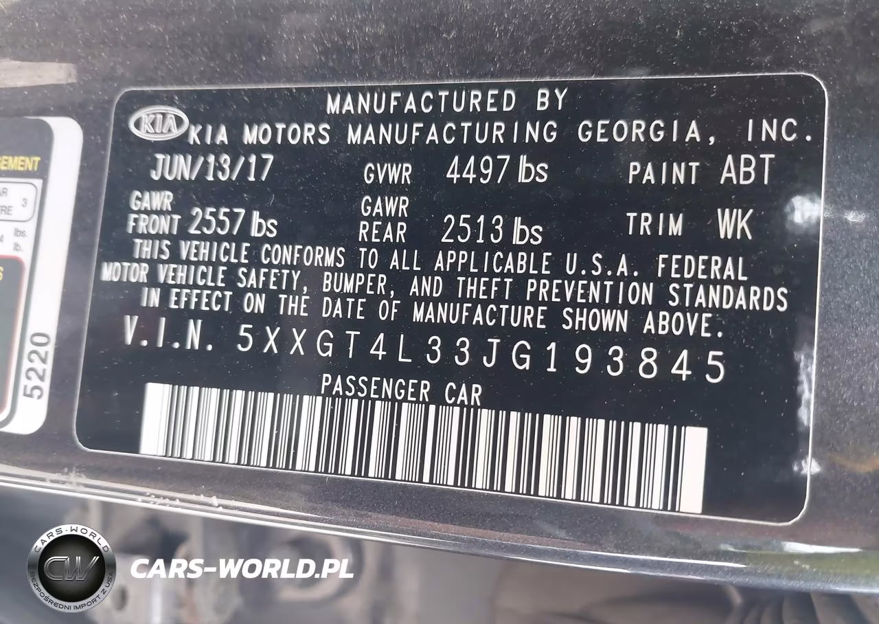2018 Kia Optima S VIN:5XXGT4L33JG193845 - 9