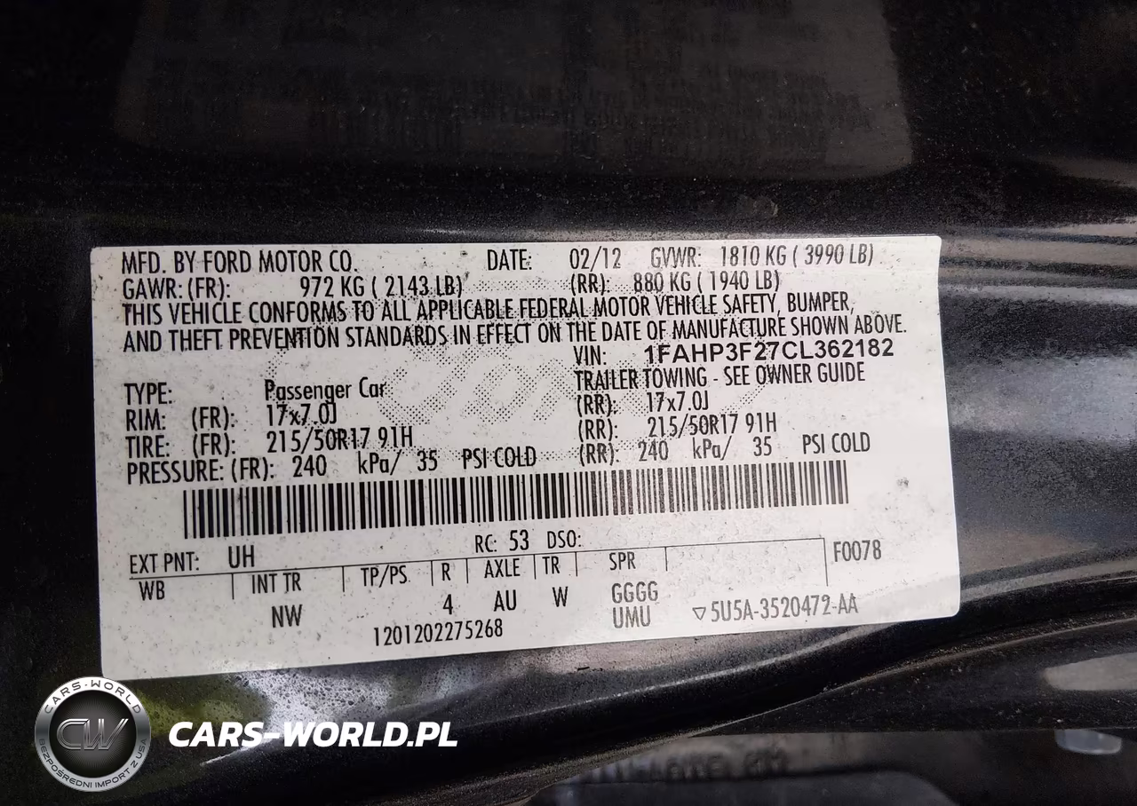 2012 Ford Focus Se VIN:1FAHP3F27CL362182 - 9