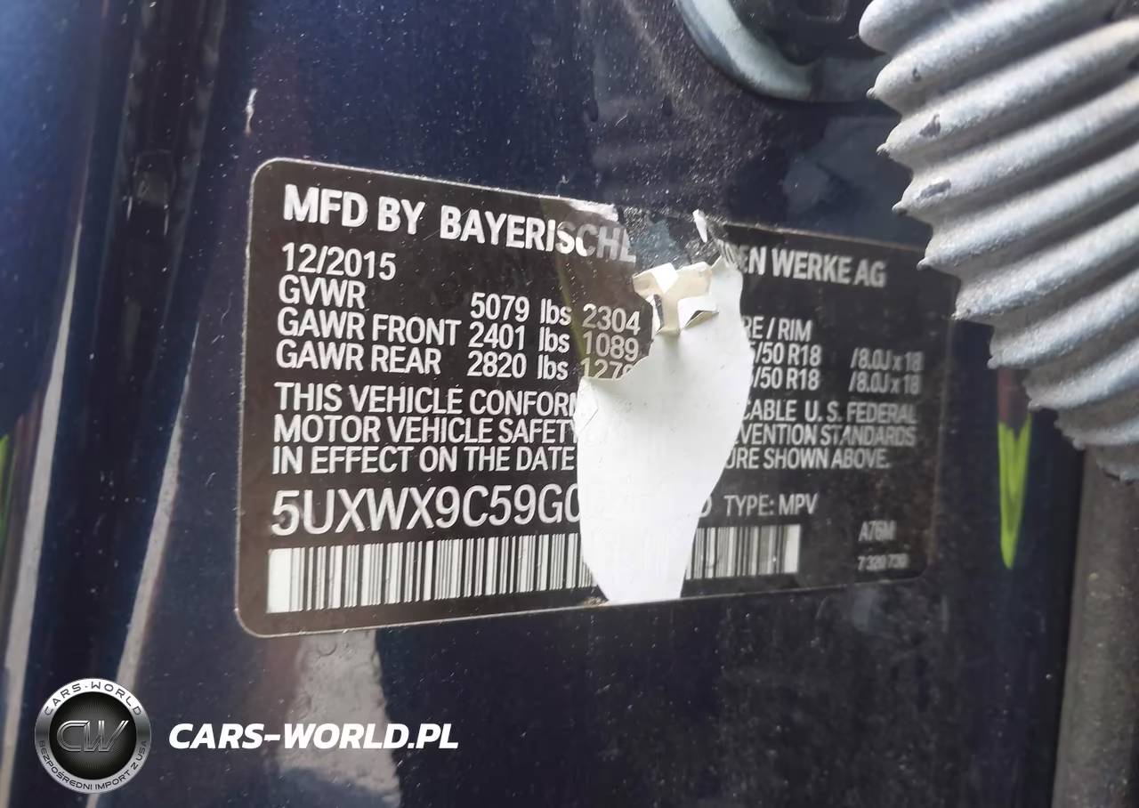 2016 BMW X3 xDrive28I VIN:5UXWX9C59G0D86575 - 9