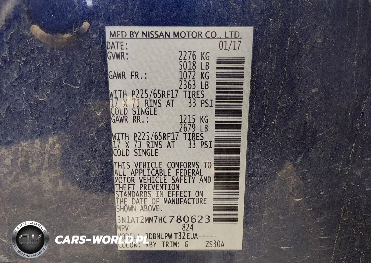 2017 Nissan Rogue S VIN:5N1AT2MM7HC780623 - 9