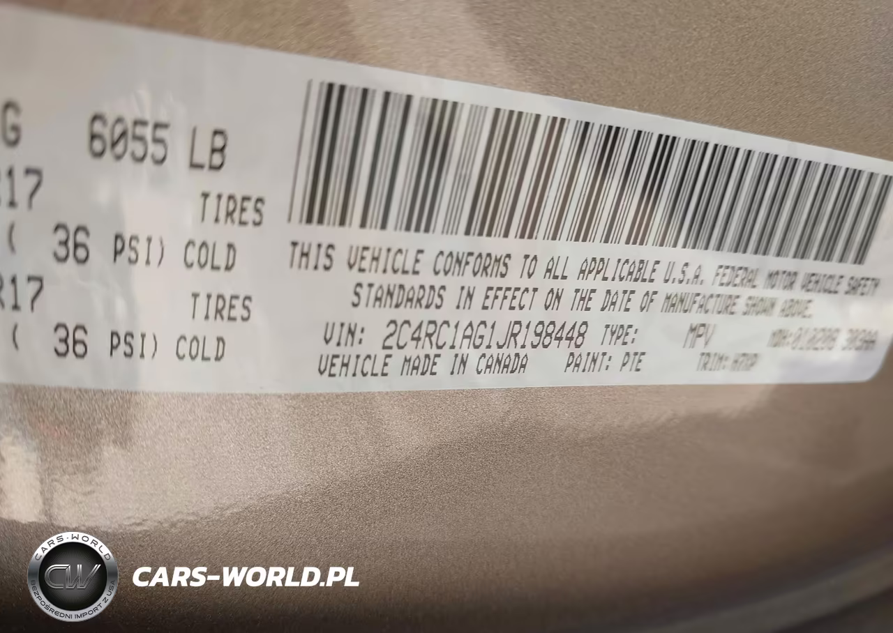 2018 Chrysler Pacifica L VIN:2C4RC1AG1JR198448 - 9
