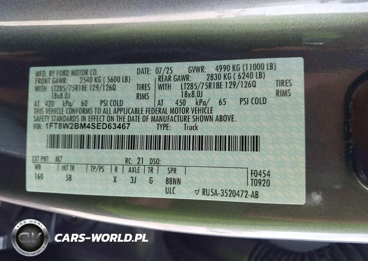 2025 Ford F-250 Lariat VIN:1FT8W2BM4SED63467 - 8