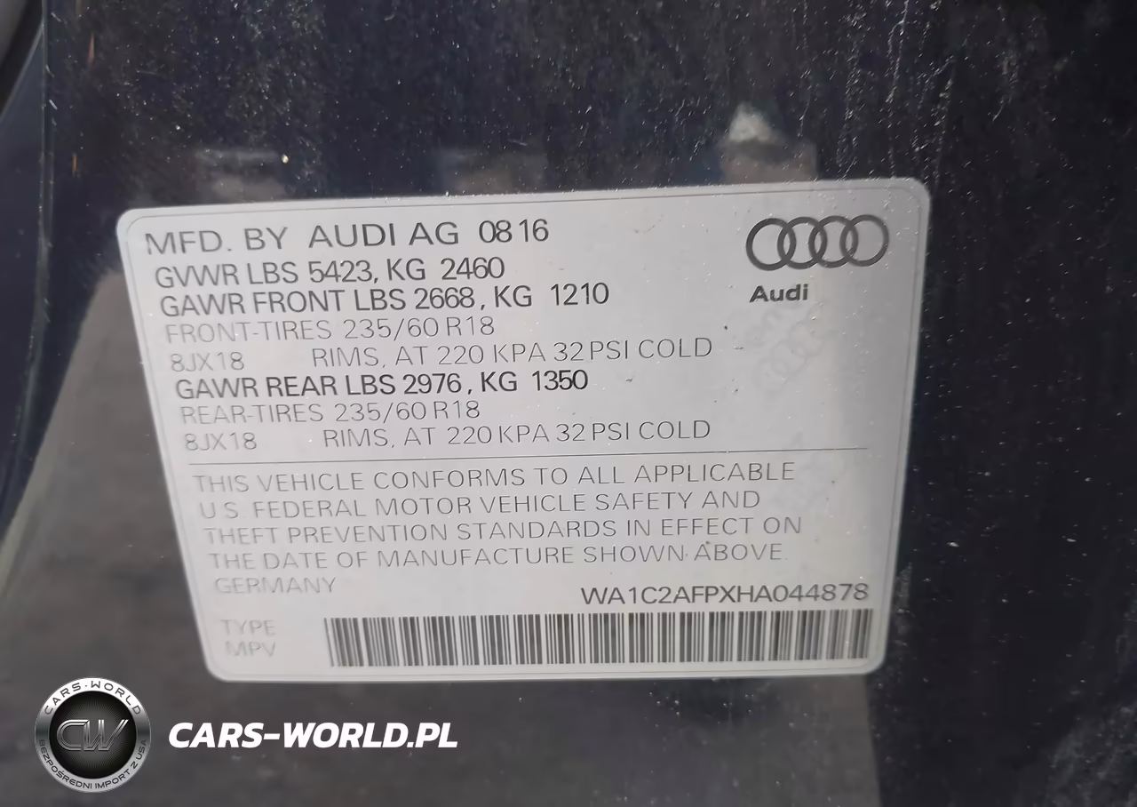 2017 Audi Q5 2.0T Premium VIN:WA1C2AFPXHA044878 - 9