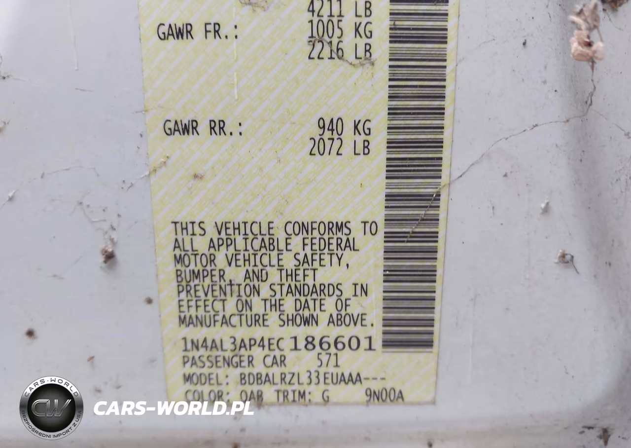 2014 Nissan Altima 2.5 S VIN:1N4AL3AP4EC186601 - 9