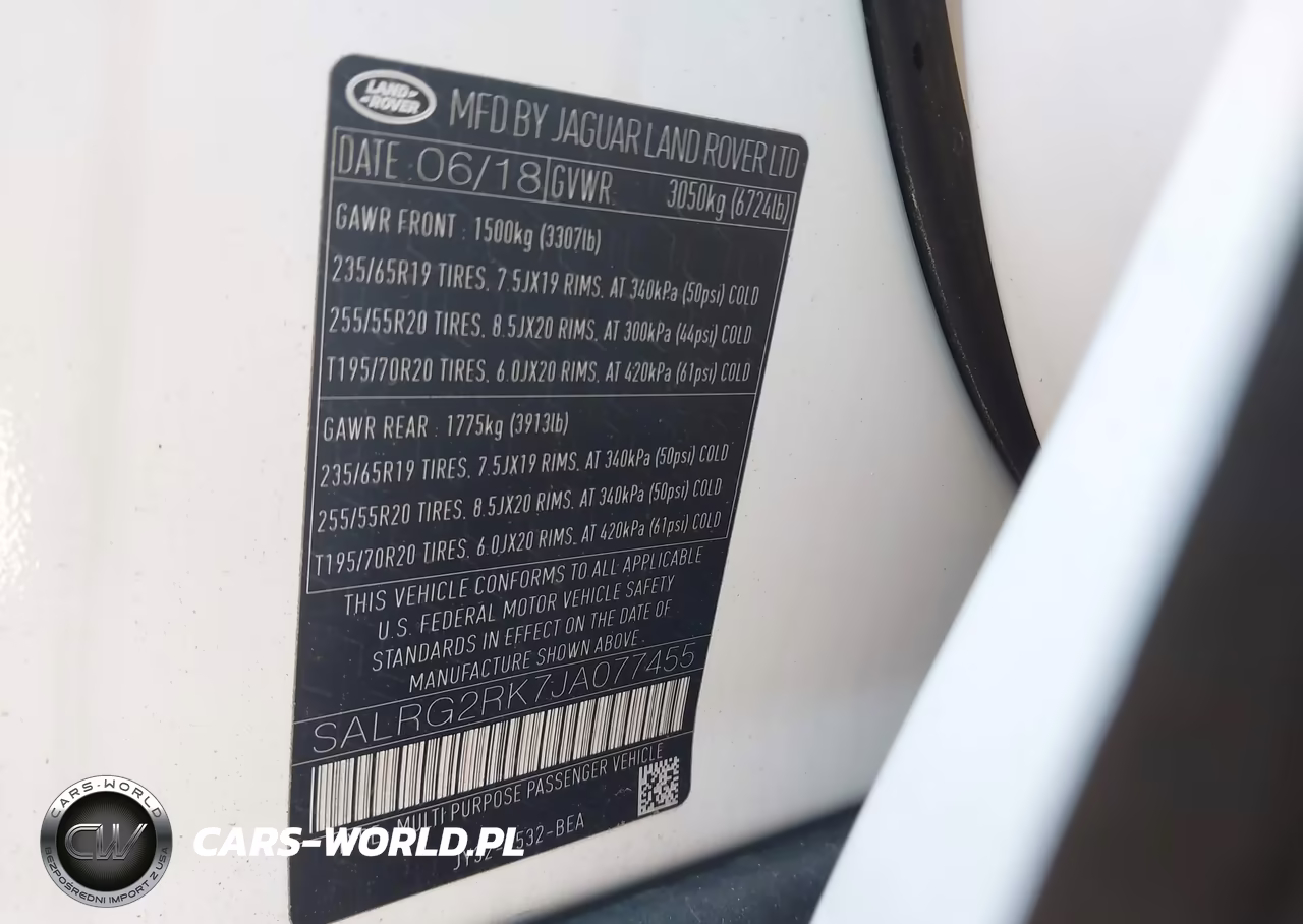 2018 Land Rover Discovery Se VIN:SALRG2RK7JA077455 - 9