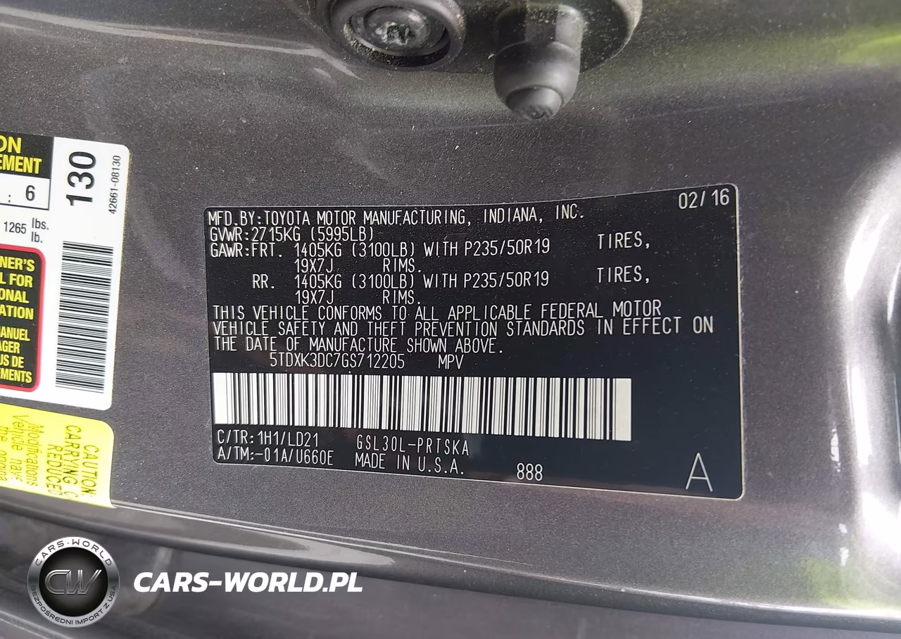 2016 Toyota Sienna Se Premium 8 Passenger VIN:5TDXK3DC7GS712205 - 9