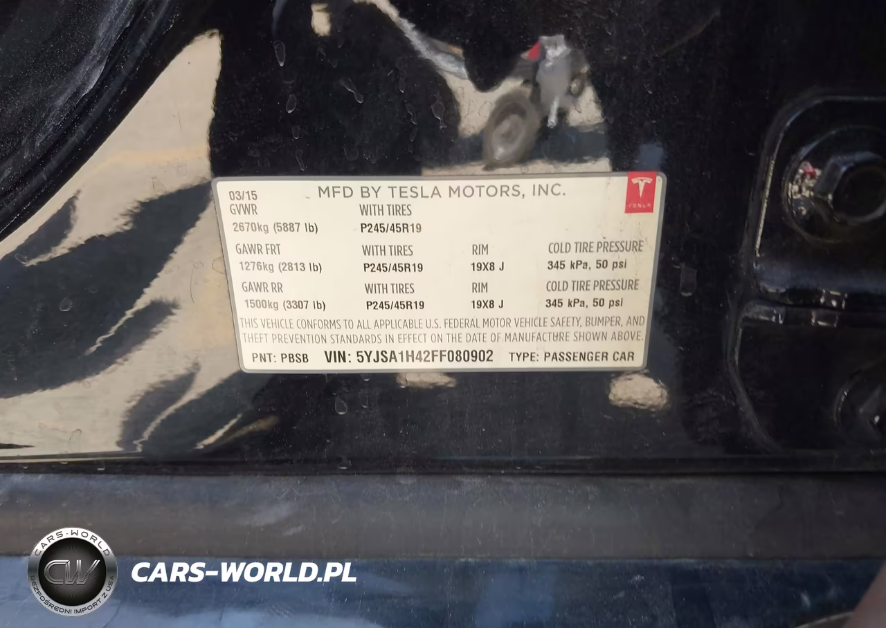 2015 Tesla Model S 85D-P85D VIN:5YJSA1H42FF080902 - 9