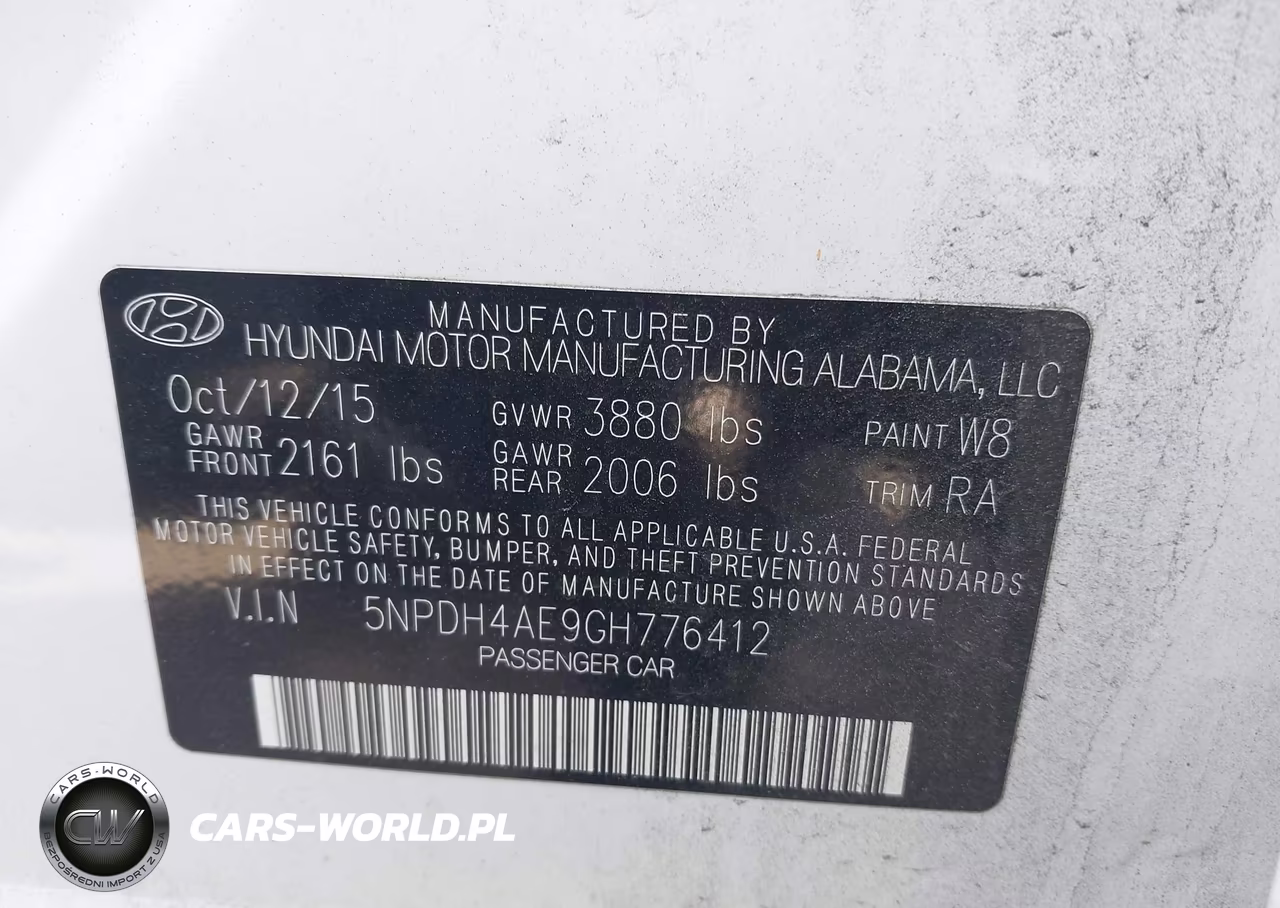 2016 HYUNDAI ELANTRA SE VIN:5NPDH4AE9GH776412 - 9