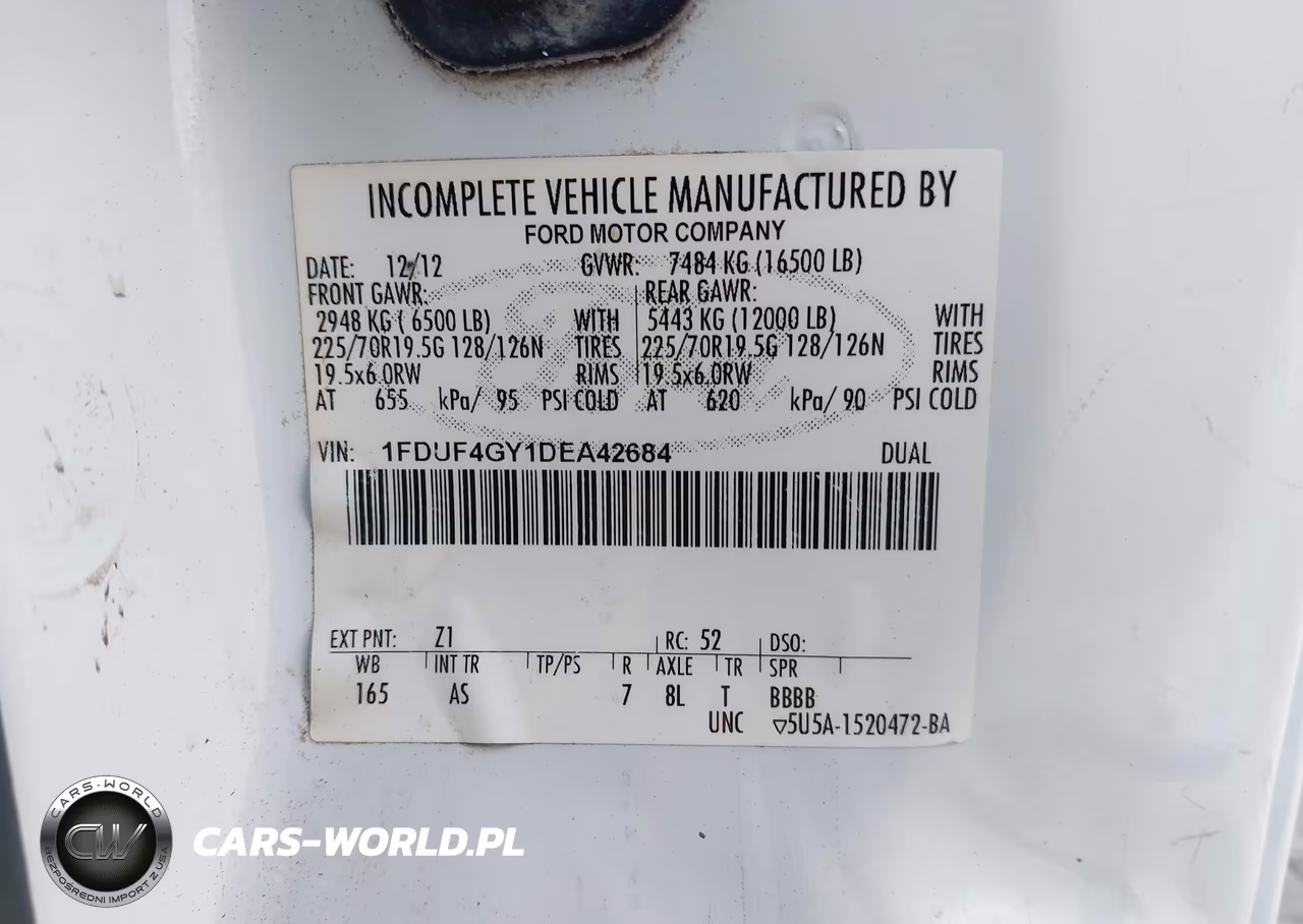 2013 Ford F-450 Chassis Xl VIN:1FDUF4GY1DEA42684 - 9