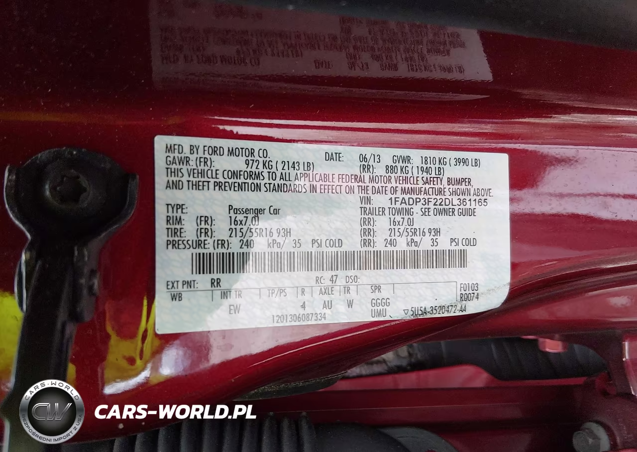 2013 Ford Focus Se VIN:1FADP3F22DL361165 - 9