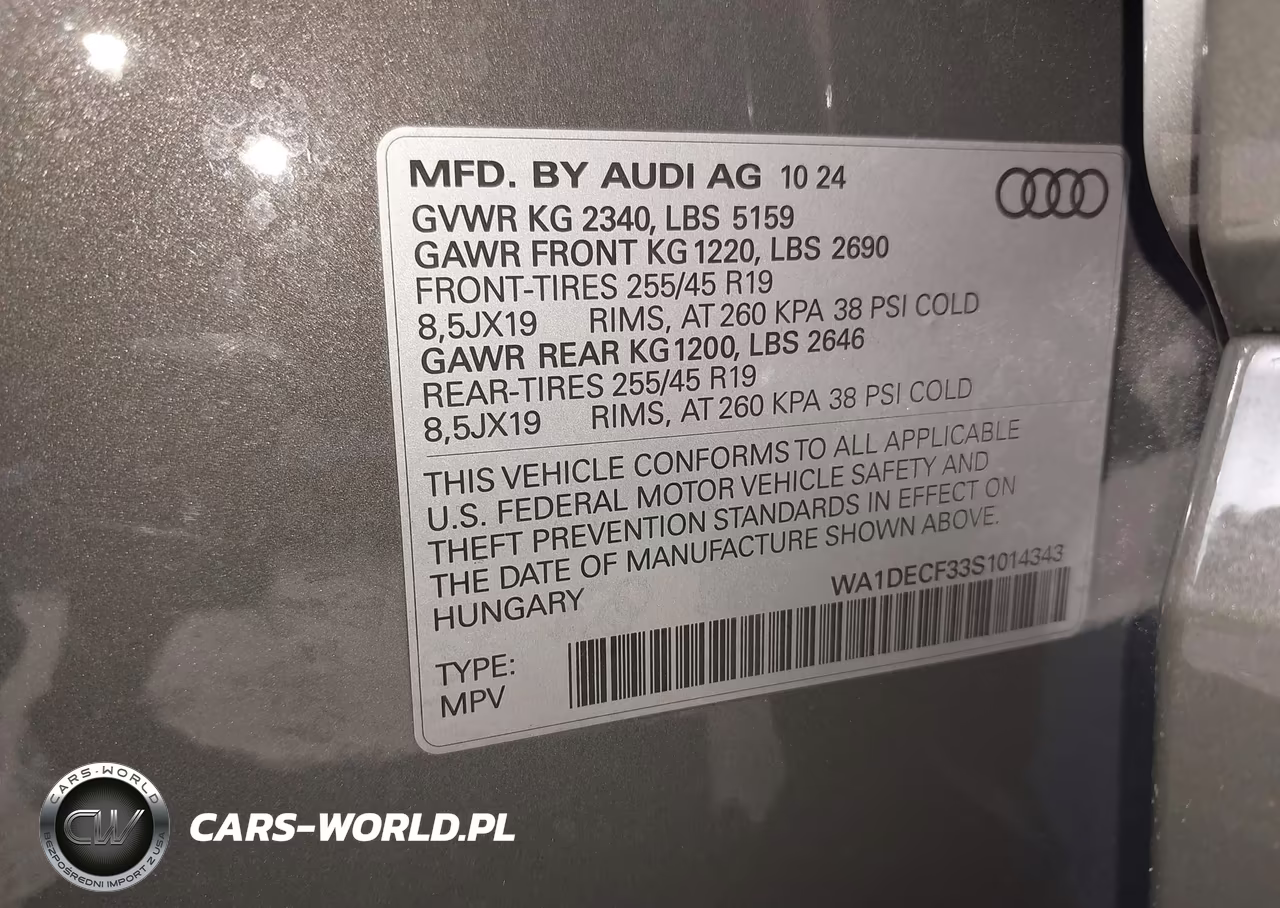 2025 Audi Q3 Premium 45 Tfsi S Line Quattro Tiptronic VIN:WA1DECF33S1014343 - 9