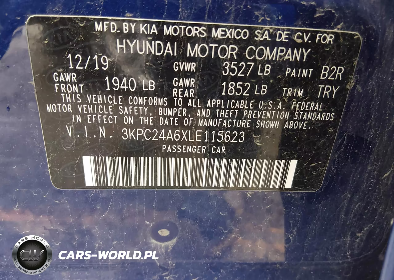 2020 Hyundai Accent Se VIN:3KPC24A6XLE115623 - 9