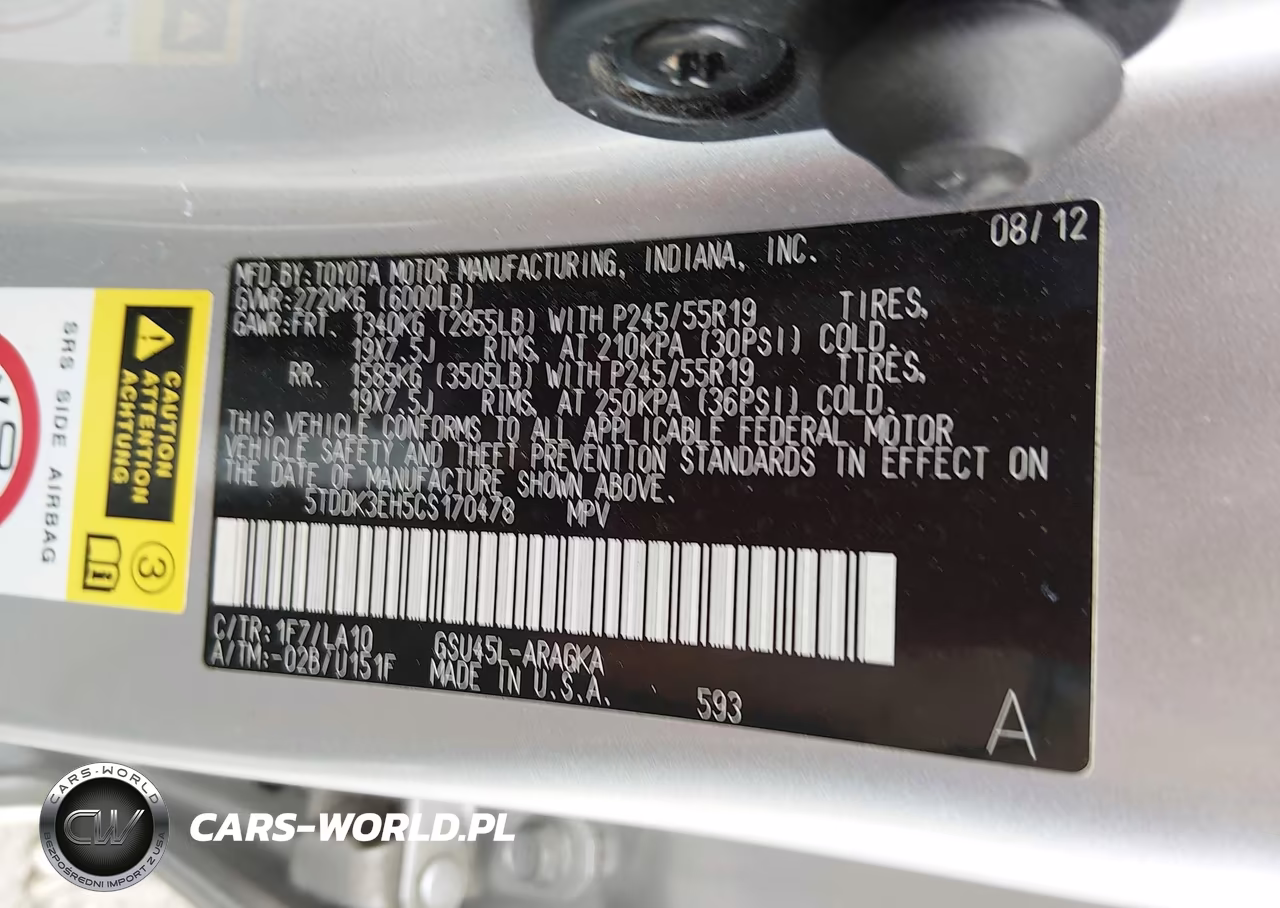 2012 Toyota Highlander Limited V6 VIN:5TDDK3EH5CS170478 - 9