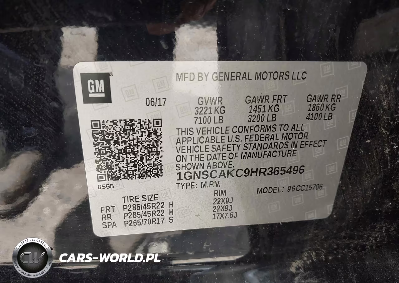 2017 Chevrolet Tahoe Ls VIN:1GNSCAKC9HR365496 - 9