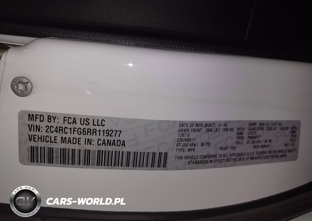 2024 Chrysler Pacifica Touring VIN:2C4RC1FG6RR119277 - 9