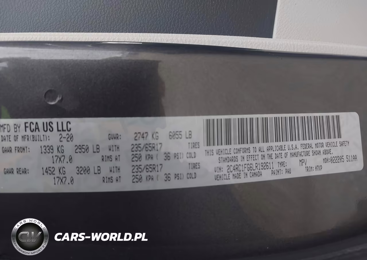 2020 Chrysler Pacifica Touring VIN:2C4RC1FG6LR192611 - 9