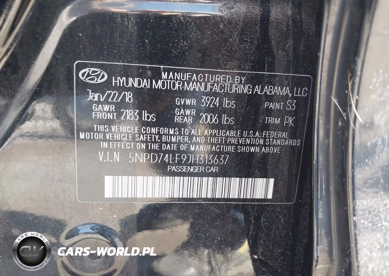 2018 Hyundai Elantra Se VIN:5NPD74LF9JH313637 - 9