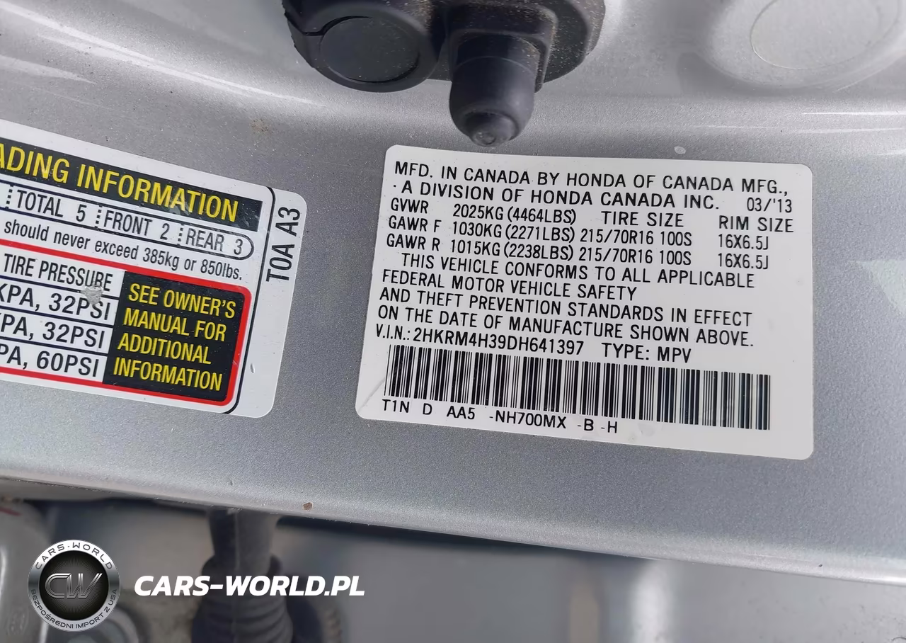 2013 Honda Cr-V Lx VIN:2HKRM4H39DH641397 - 9