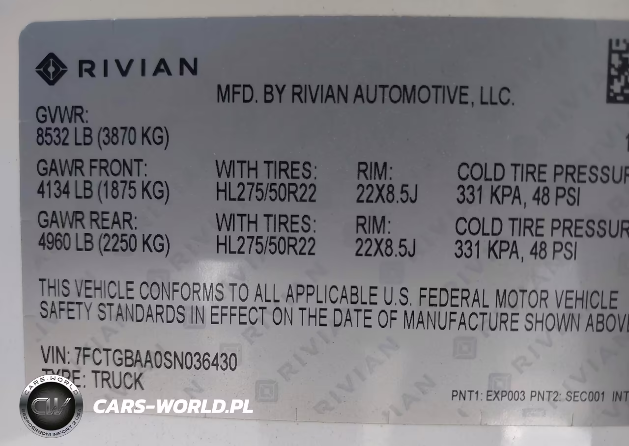 2025 Rivian R1T Adventure Dual Motor Large Pack-Adventure Dual Motor Max Pack VIN:7FCTGBAA0SN036430 - 9
