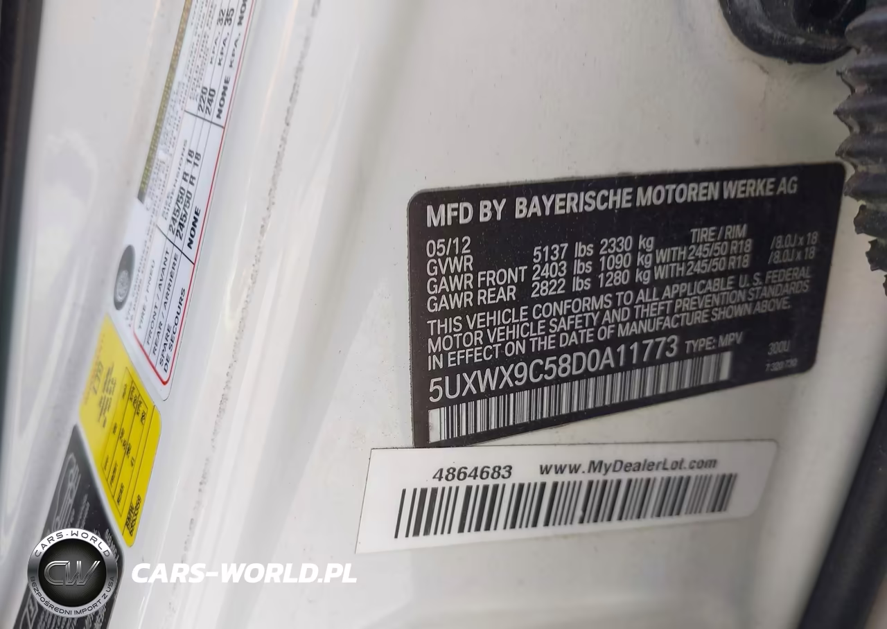 2013 BMW X3 xDrive28I VIN:5UXWX9C58D0A11773 - 9