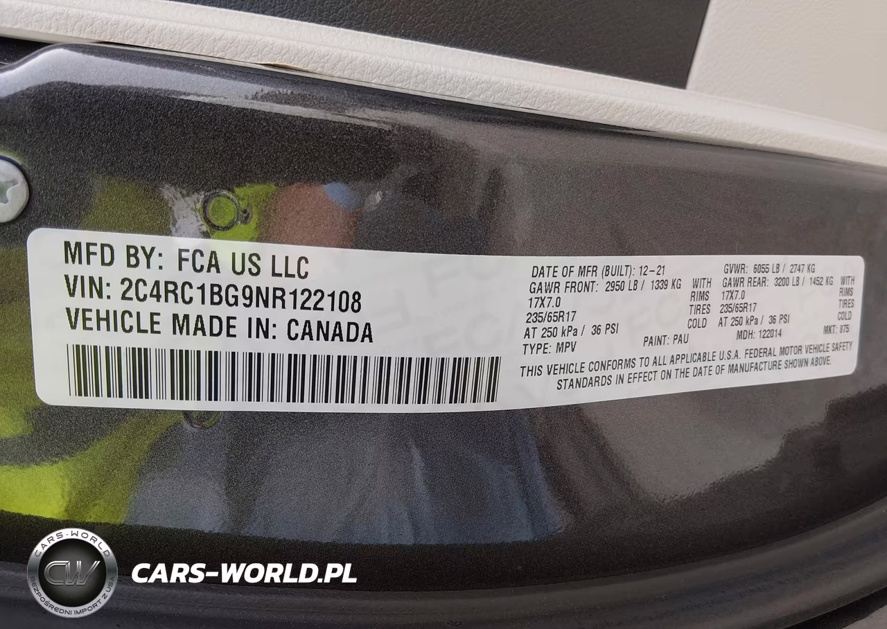 2022 Chrysler Pacifica Touring L VIN:2C4RC1BG9NR122108 - 9