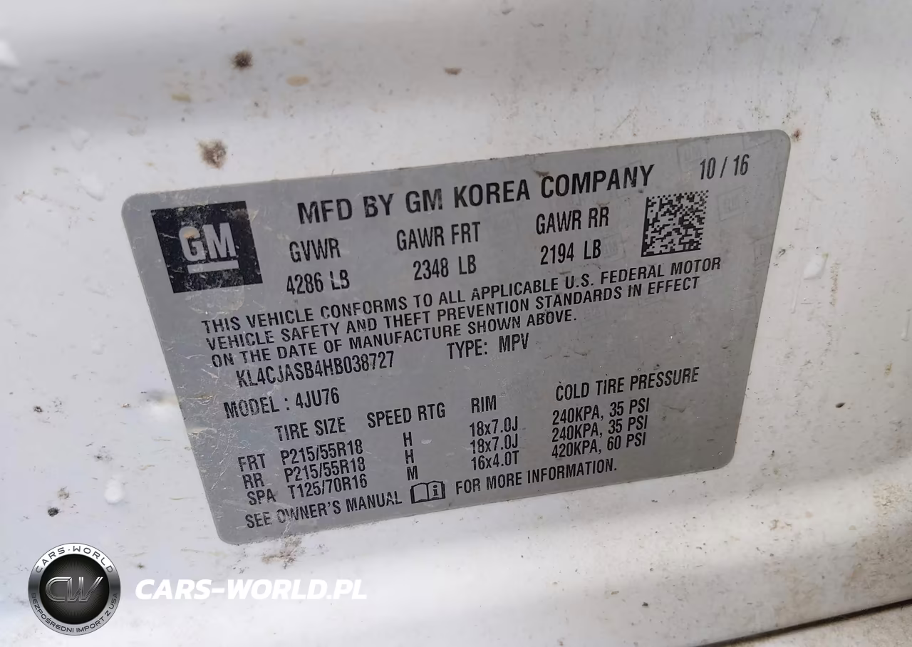 2017 Buick Encore Preferred VIN:KL4CJASB4HB038727 - 9
