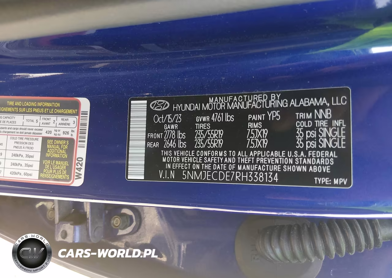 2024 Hyundai Tucson Limited VIN:5NMJECDE7RH338134 - 9