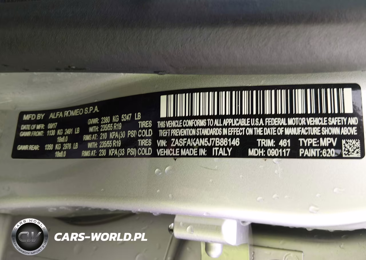 2018 Alfa Romeo Stelvio Awd VIN:ZASFAKAN5J7B86146 - 9