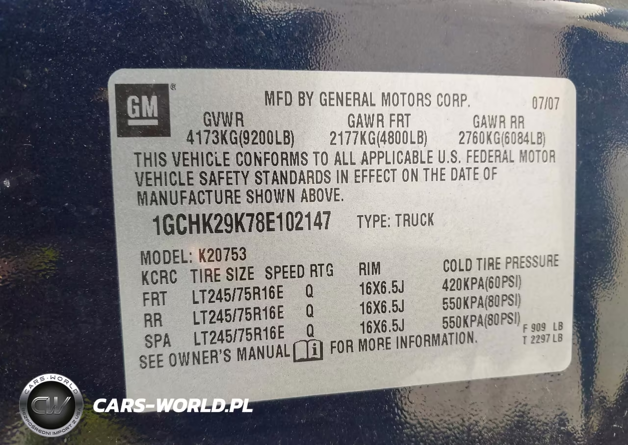 2008 Chevrolet Silverado 2500Hd Lt1 VIN:1GCHK29K78E102147 - 9