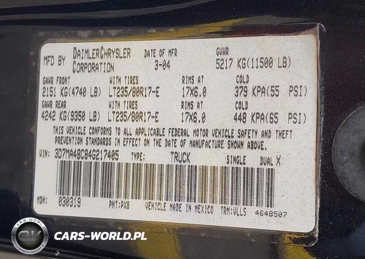 2004 Dodge Ram 3500 Slt-Laramie VIN:3D7MA48C84G217405 - 8