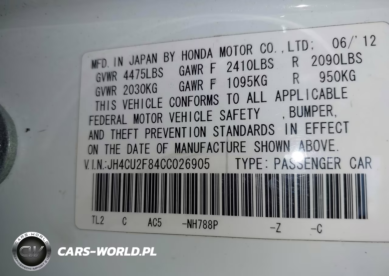 2012 Acura Tsx 2.4 VIN:JH4CU2F84CC026905 - 9