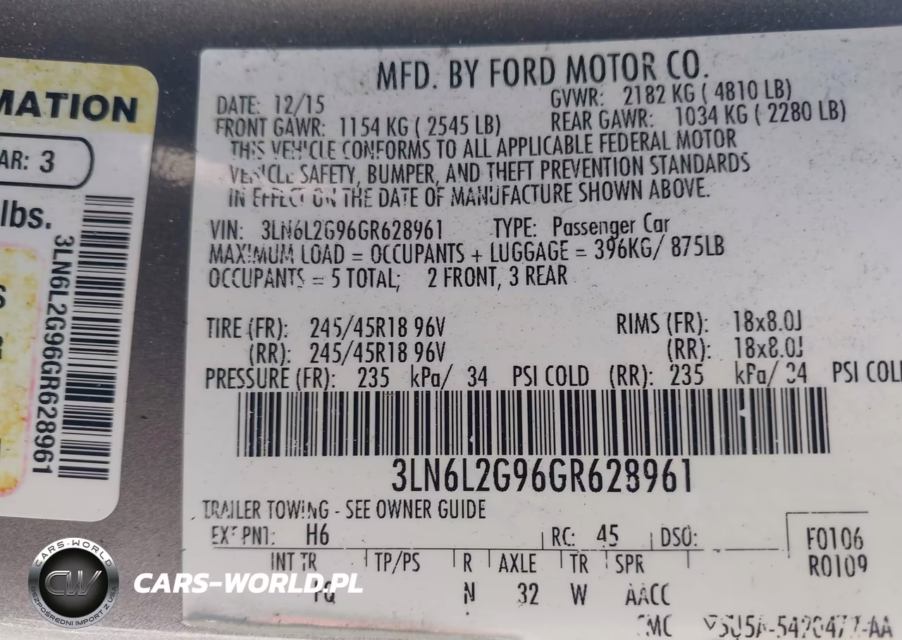 2016 Lincoln Mkz VIN:3LN6L2G96GR628961 - 9