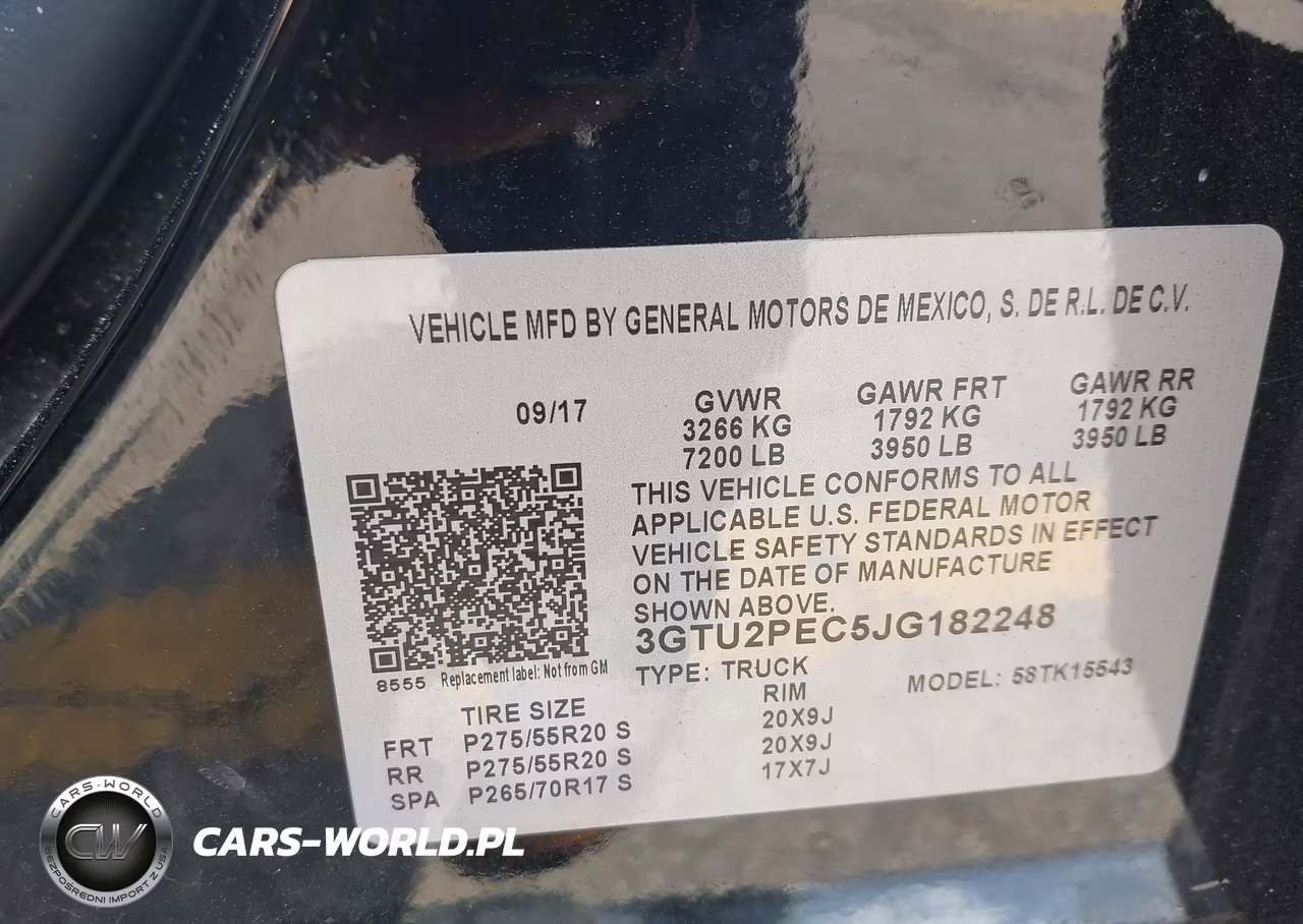 2018 GMC Sierra 1500 Denali VIN:3GTU2PEC5JG182248 - 9