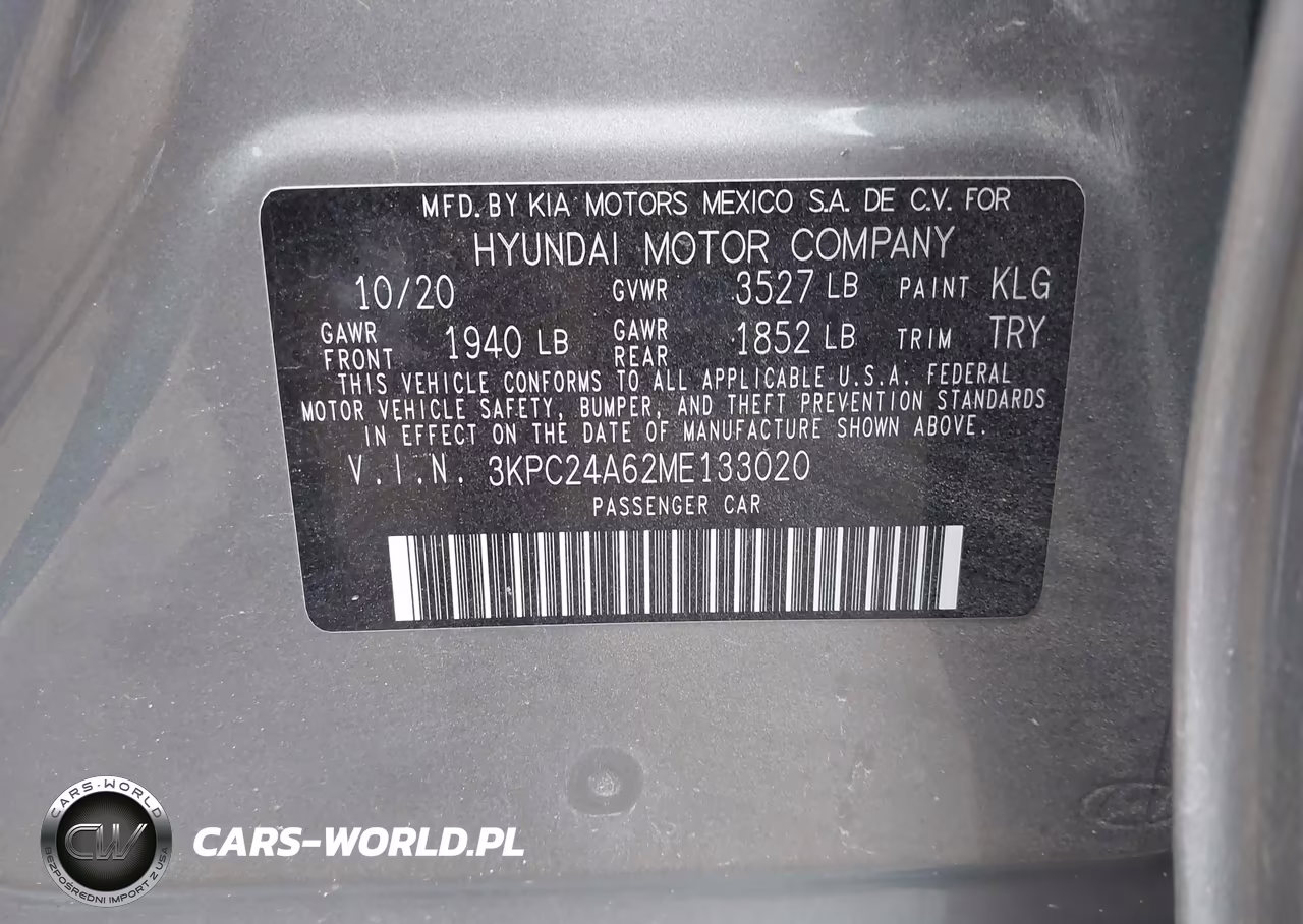 2021 Hyundai Accent Se VIN:3KPC24A62ME133020 - 9