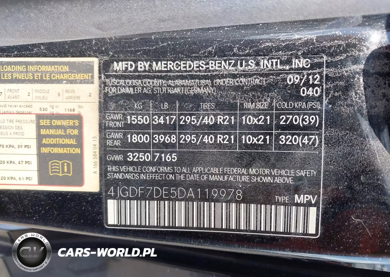 2013 Mercedes-Benz Gl 550 4Matic VIN:4JGDF7DE5DA119978 - 9
