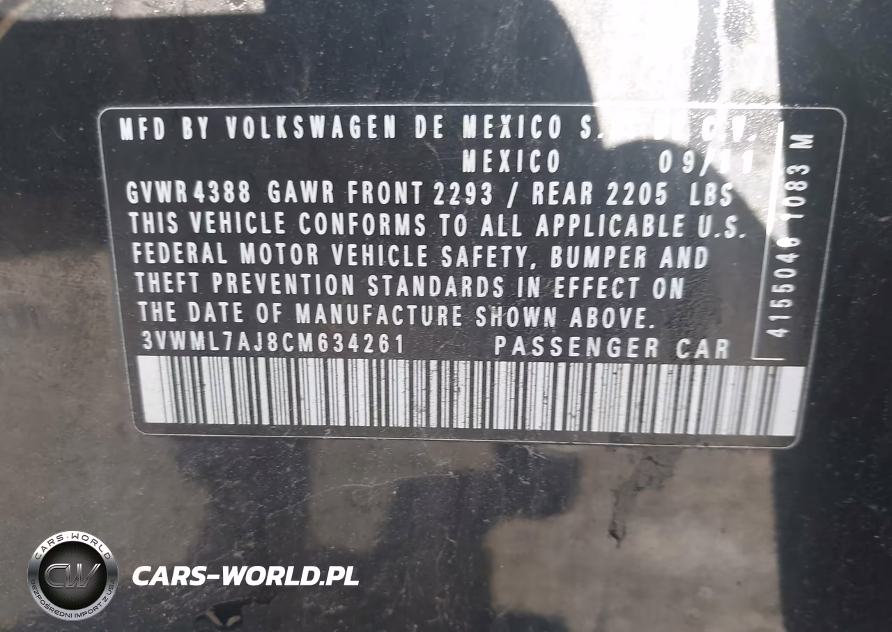 2012 Volkswagen Jetta Sportwagen 2.0L Tdi VIN:3VWML7AJ8CM634261 - 9