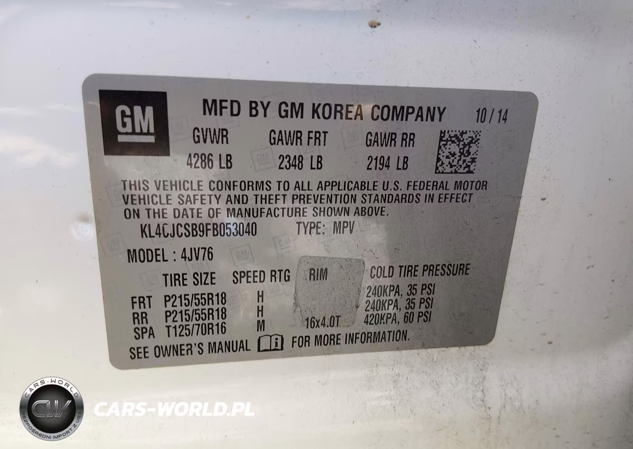 2015 Buick Encore Leather VIN:KL4CJCSB9FB053040 - 9