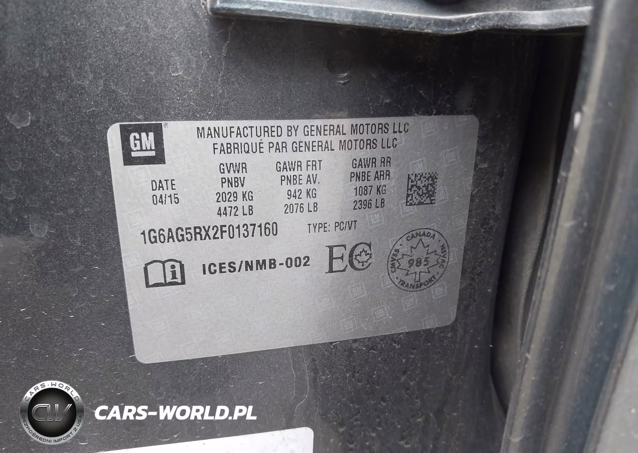 2015 Cadillac Ats Standard VIN:1G6AG5RX2F0137160 - 9