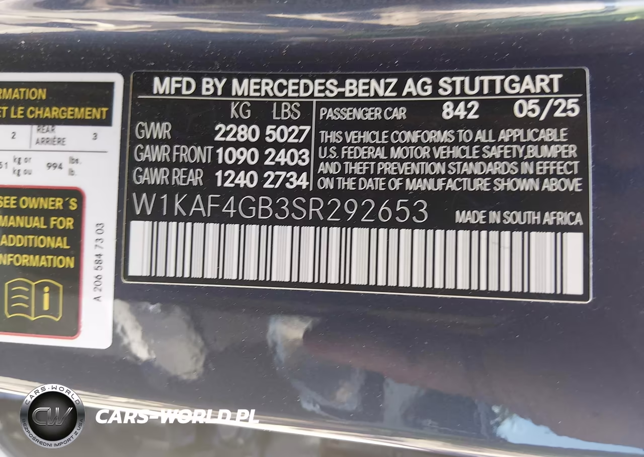 2025 Mercedes-Benz C 300 VIN:W1KAF4GB3SR292653 - 9