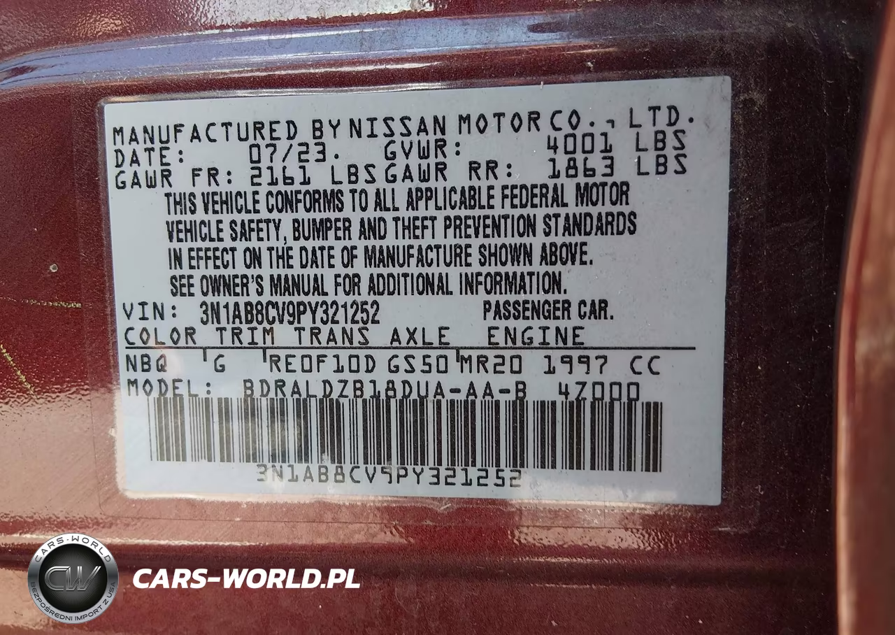 2023 Nissan Sentra Sv Xtronic Cvt VIN:3N1AB8CV9PY321252 - 9