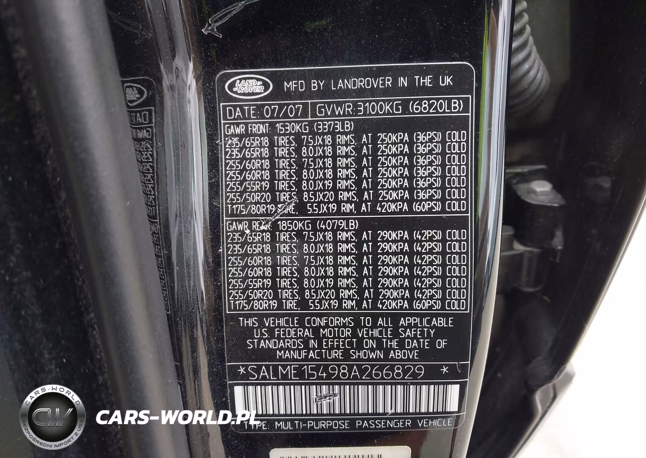 2008 Land Rover Range Rover Hse VIN:SALME15498A266829 - 9