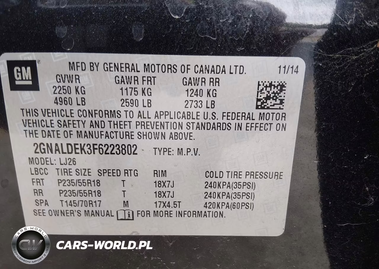 2015 Chevrolet Equinox Ltz VIN:2GNALDEK3F6223802 - 9