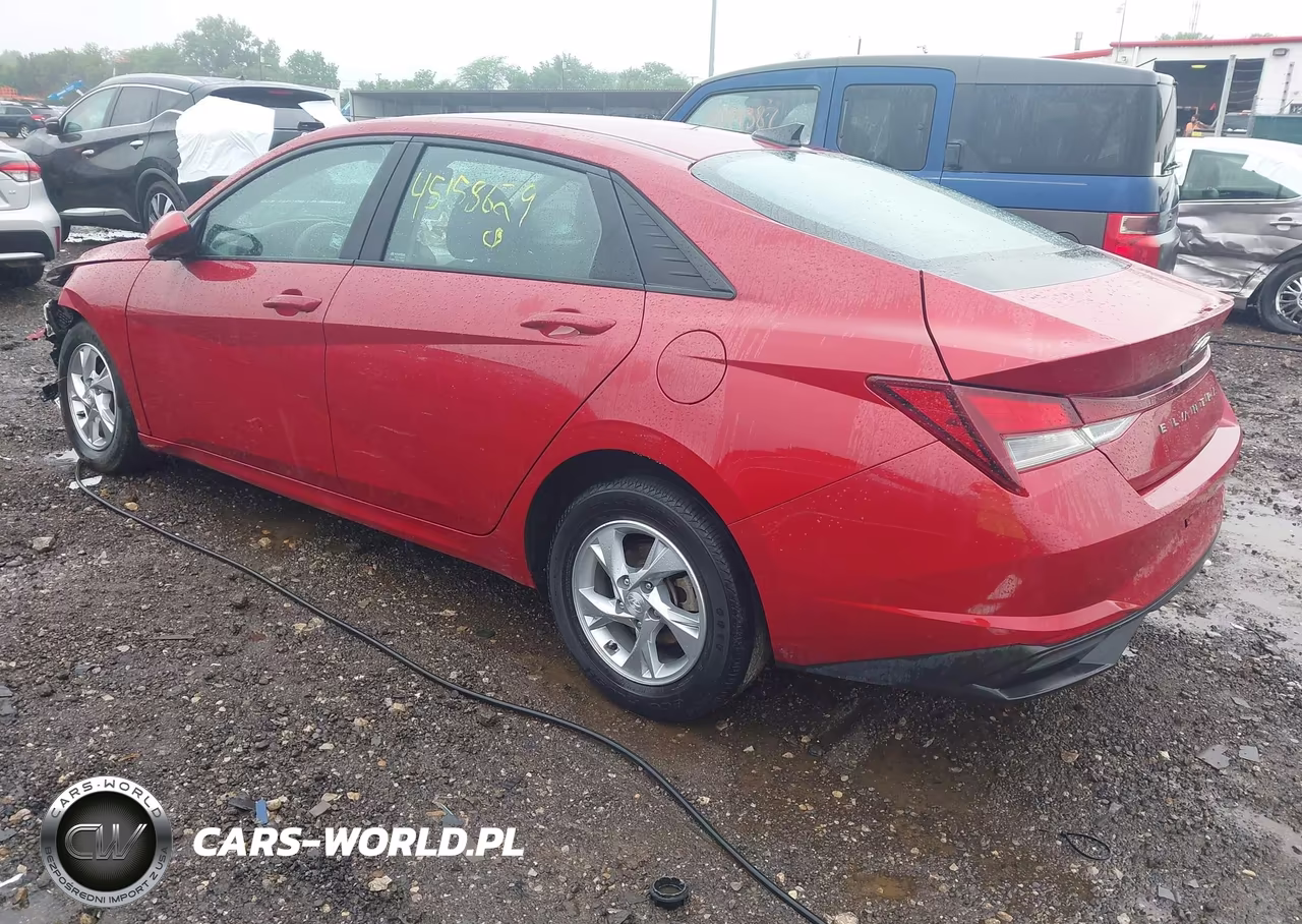 2021 Hyundai Elantra Se VIN:KMHLL4AG9MU121496 - 3