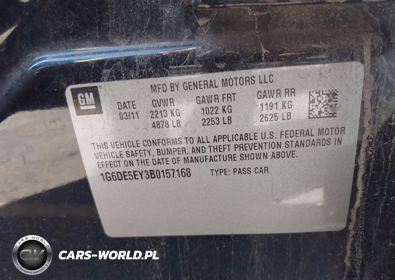 2011 Cadillac Cts Luxury VIN:1G6DE5EY3B0157168 - 9
