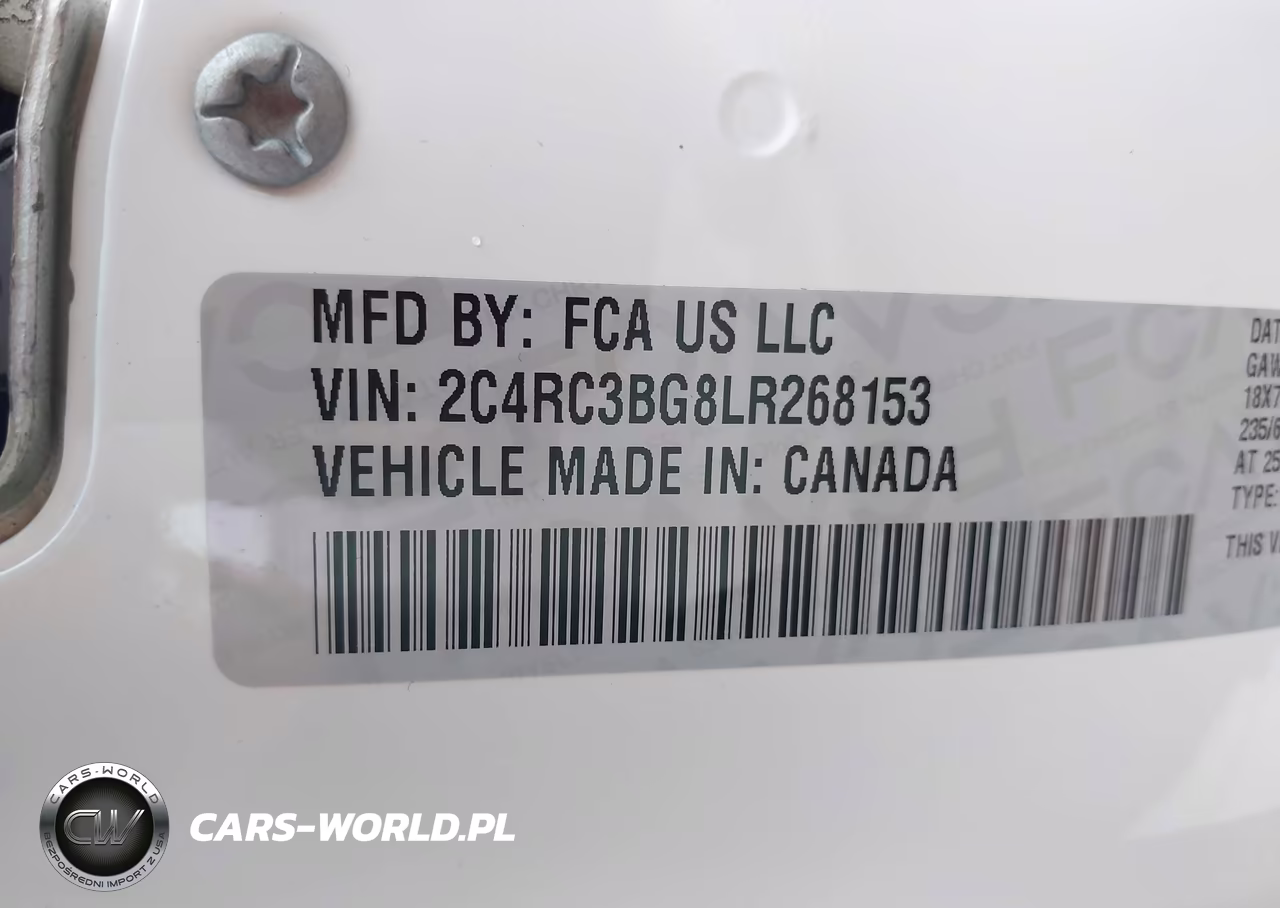 2020 Chrysler Pacifica Awd Launch Edition VIN:2C4RC3BG8LR268153 - 9