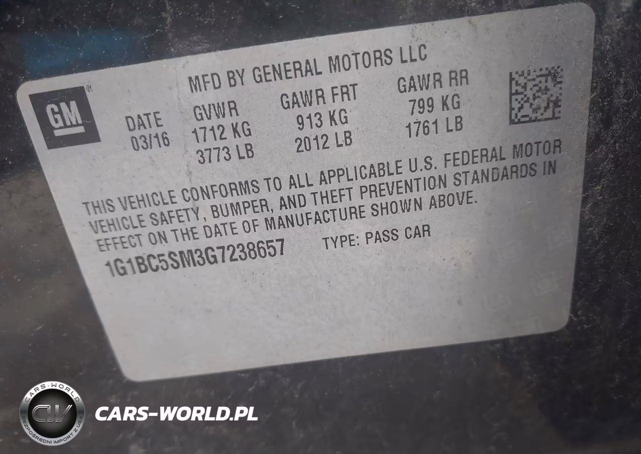 2016 Chevrolet Cruze Ls Auto VIN:1G1BC5SM3G7238657 - 9