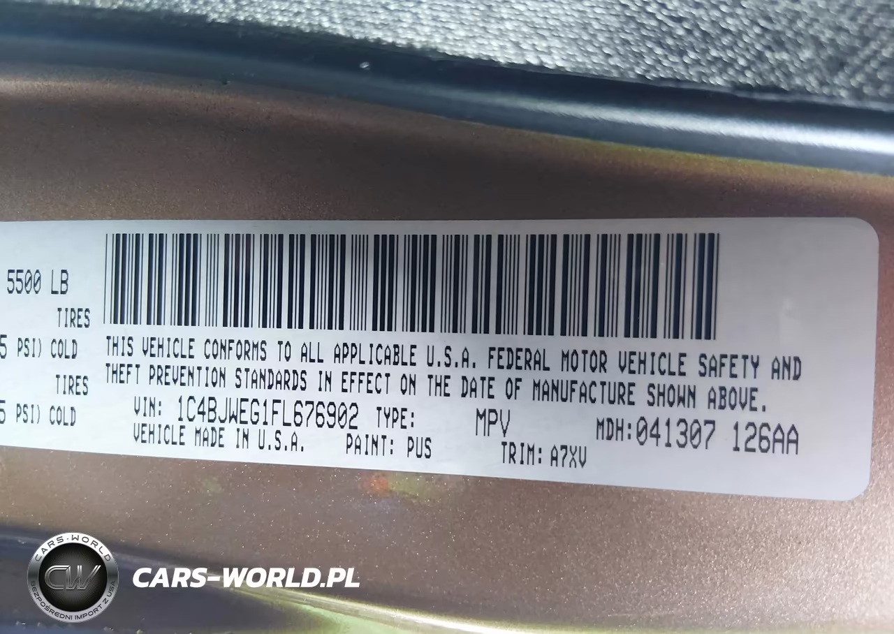 2015 Jeep Wrangler Unlimited Sahara VIN:1C4BJWEG1FL676902 - 9